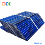 100pcs Crystal Solar Cells 52x19mm DIY Solar Panel, Home lights, Battery Charger