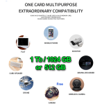 1TB / 1024GB Universal Micro SD Cards Class 10 Smartphones Tablets Drones