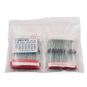 (2V4 to 33V) 270 Pcs 27 Values 1/2W 0.5W Zener Diode Assorted kit Assortment Set New